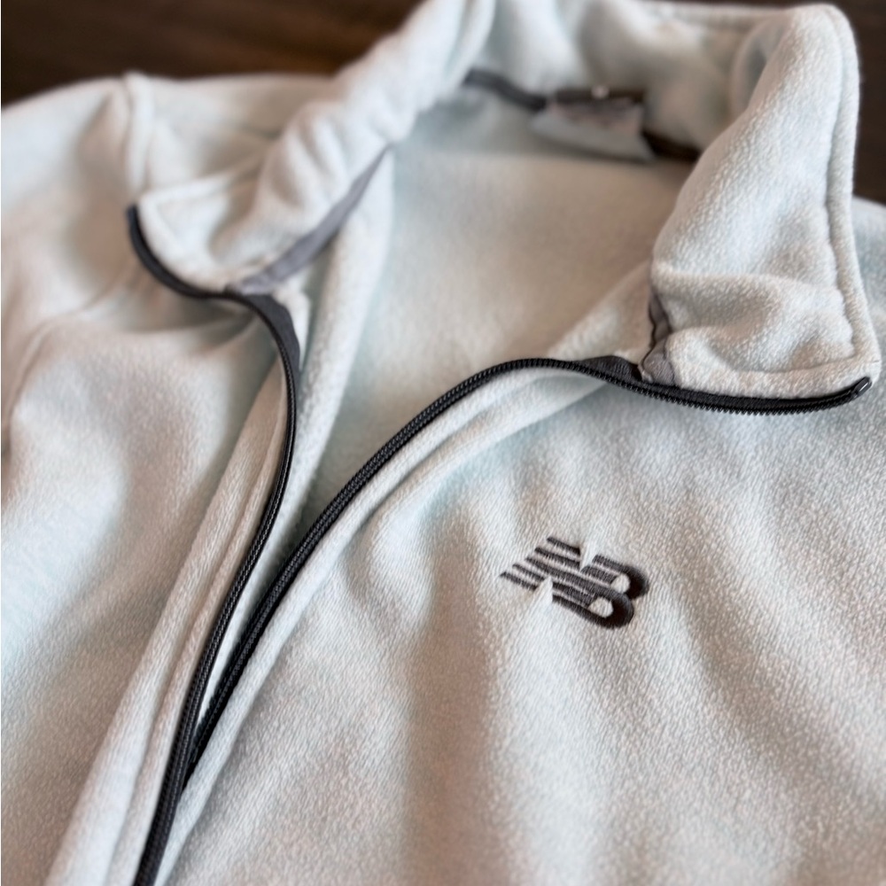 New Balance Soft Blue/Green Zip-Up Fleece